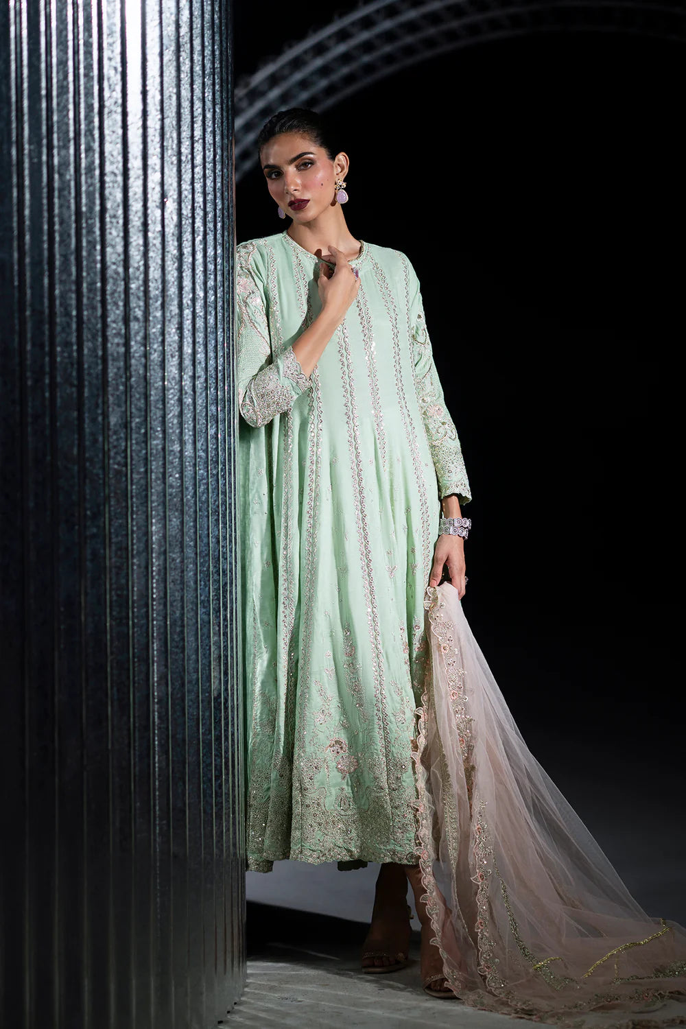 PARROT GREEN FLUORESCENT | E1099/104/725 | Women Boutique 29 June ‘26 | Ethnc