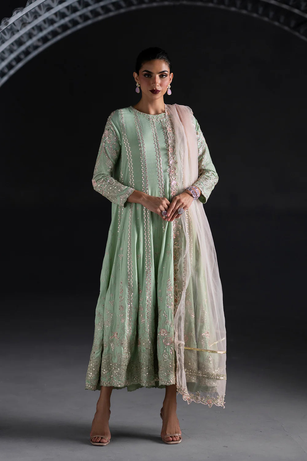 PARROT GREEN FLUORESCENT | E1099/104/725 | Women Boutique 29 June ‘26 | Ethnc