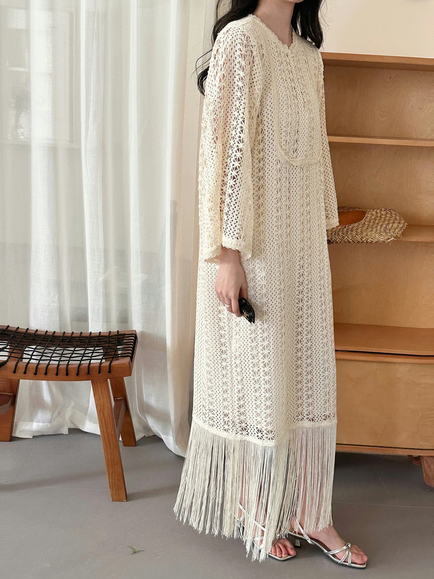 Maui Crochet Dress with Fringe Details | New Arrivals | Hassal