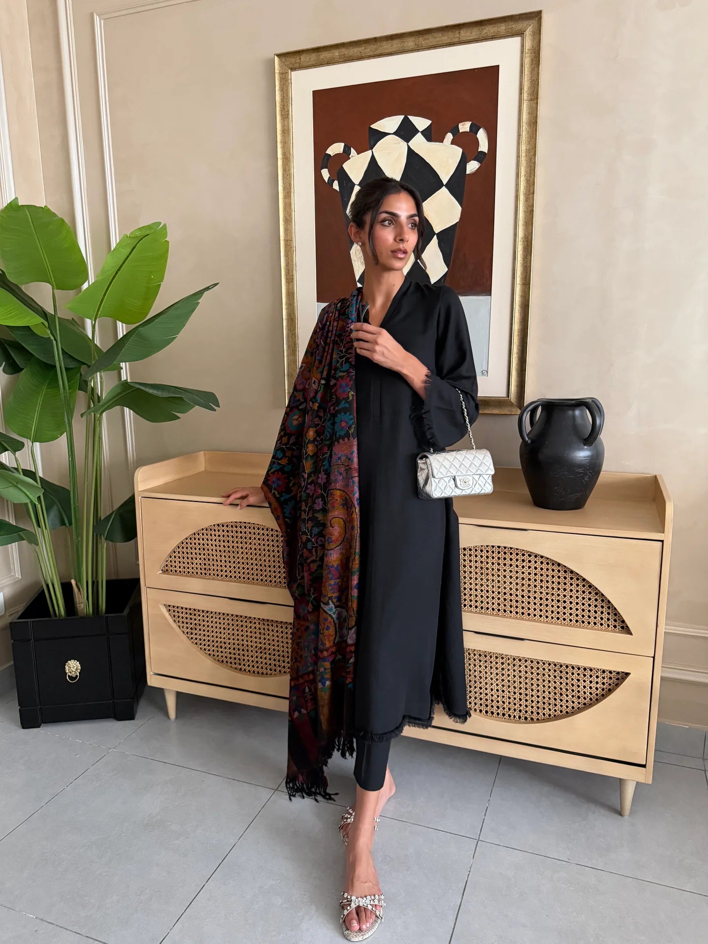 BLACK DHAAGA SET | NEW IN | SAK ATELIER