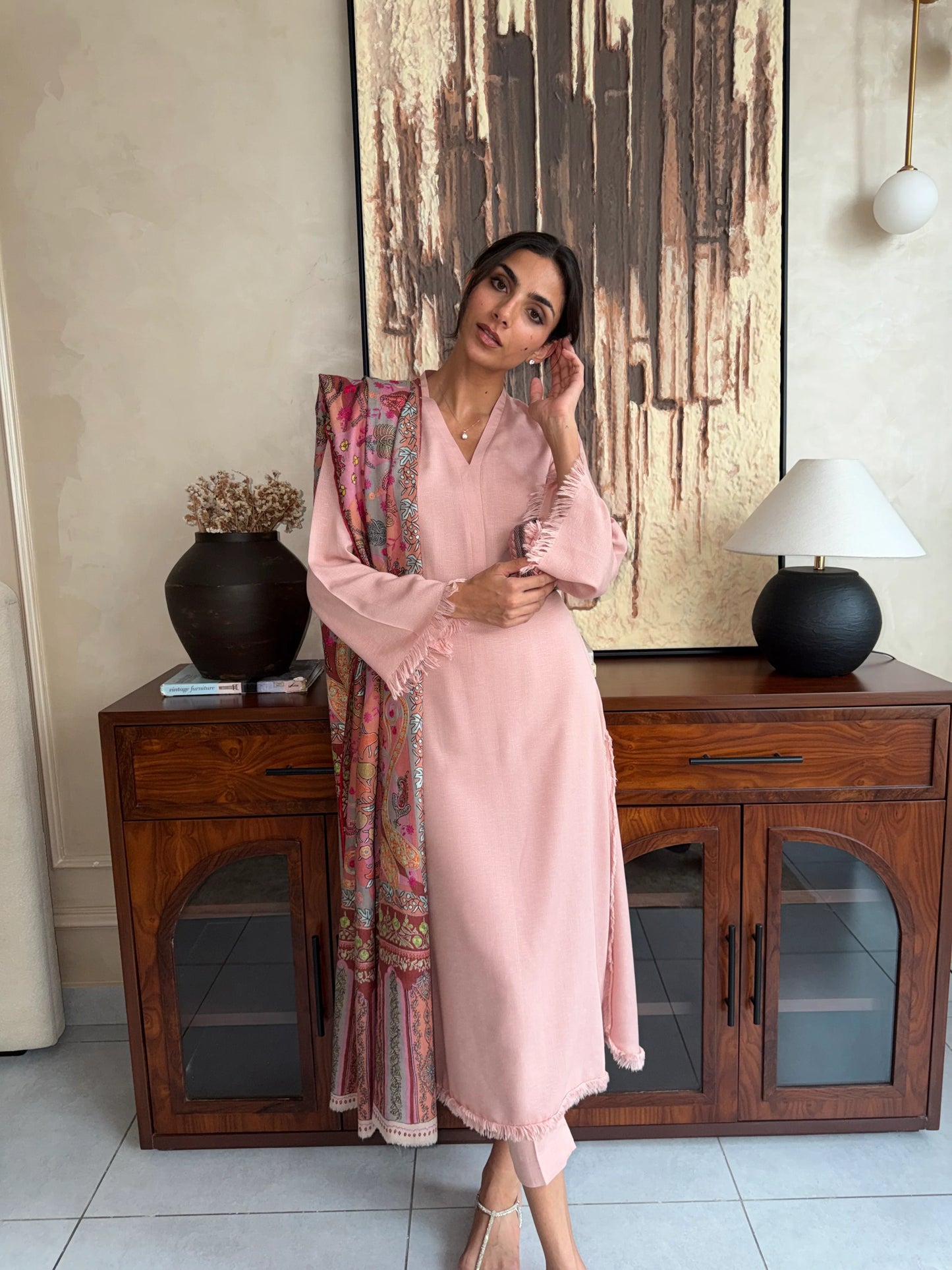 TEA PINK DHAAGA SET | NEW IN | SAK ATELIER