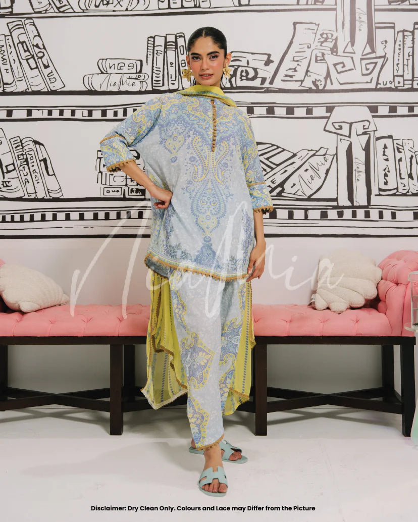 Blue Lime Dupatta | New Arrivals |  Nia Mia
