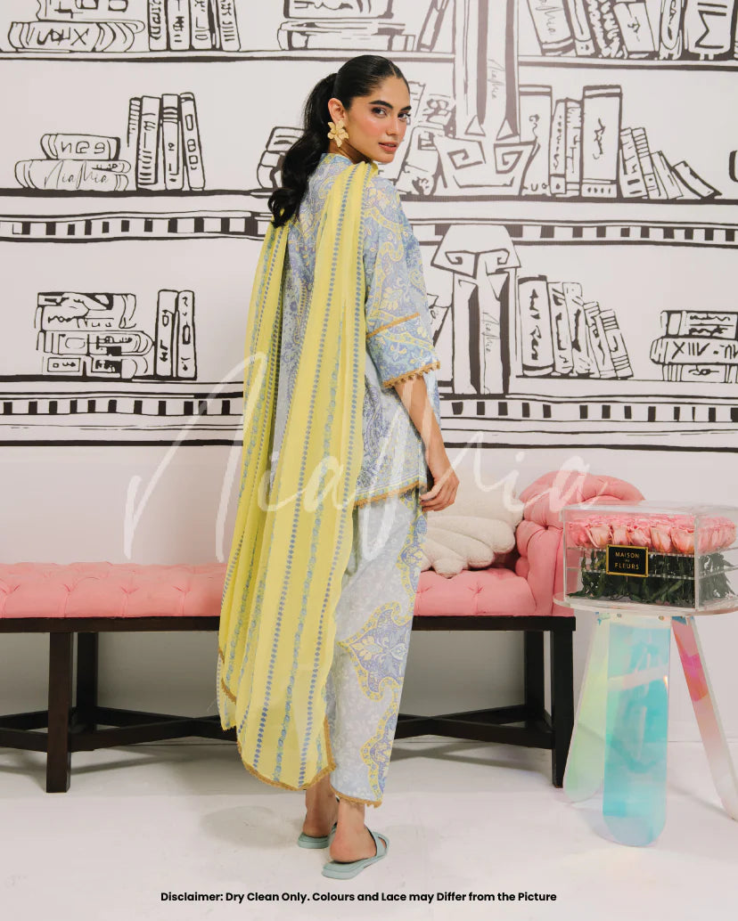 Blue Lime Dupatta | New Arrivals |  Nia Mia