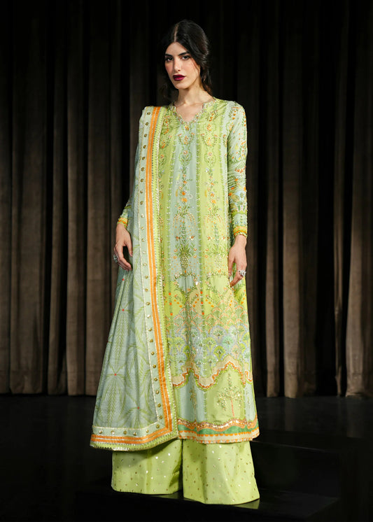 Rangralli - Lime |  Eid Prints | CRIMSON