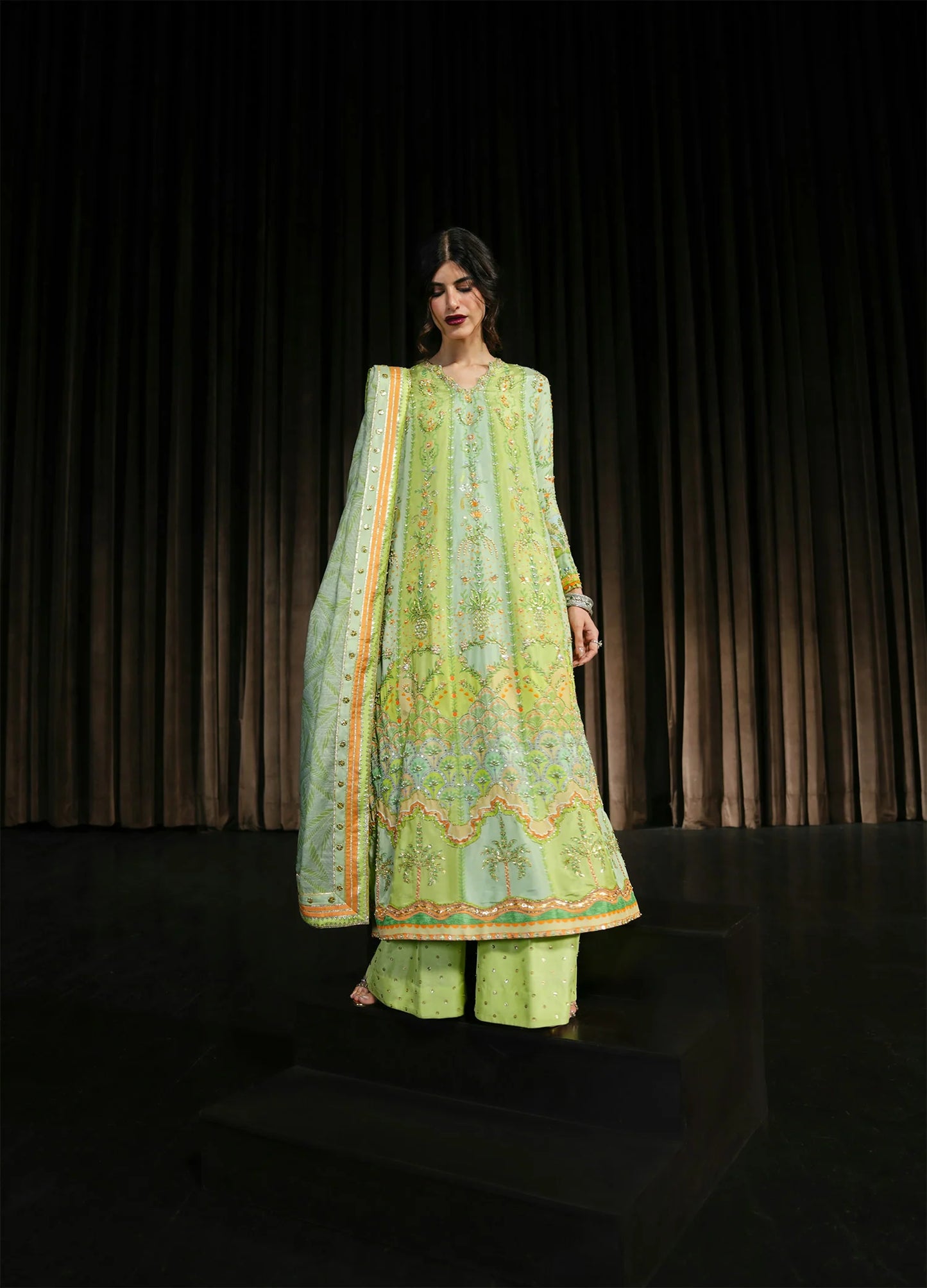 Rangralli - Lime |  Eid Prints | CRIMSON