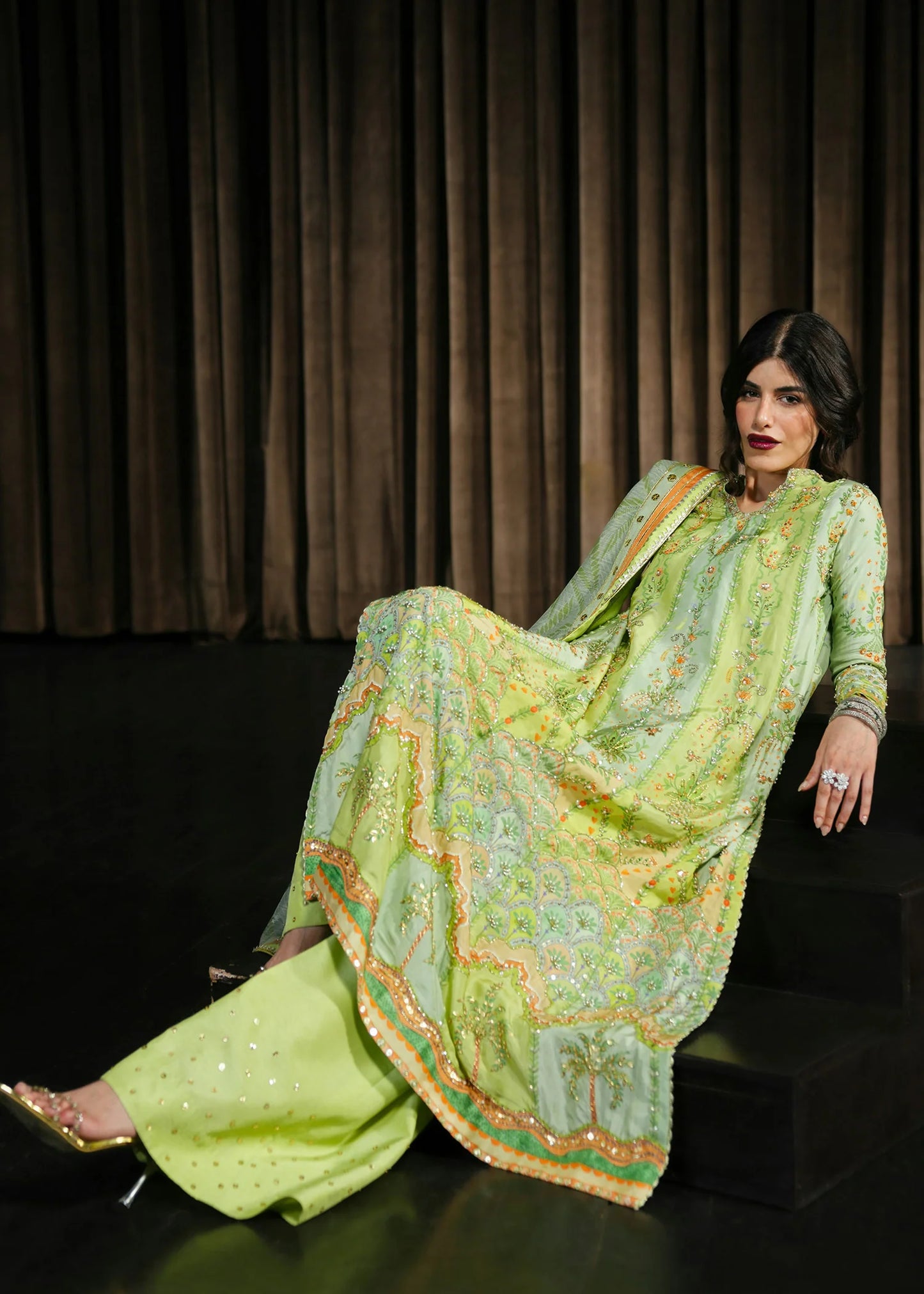 Rangralli - Lime |  Eid Prints | CRIMSON