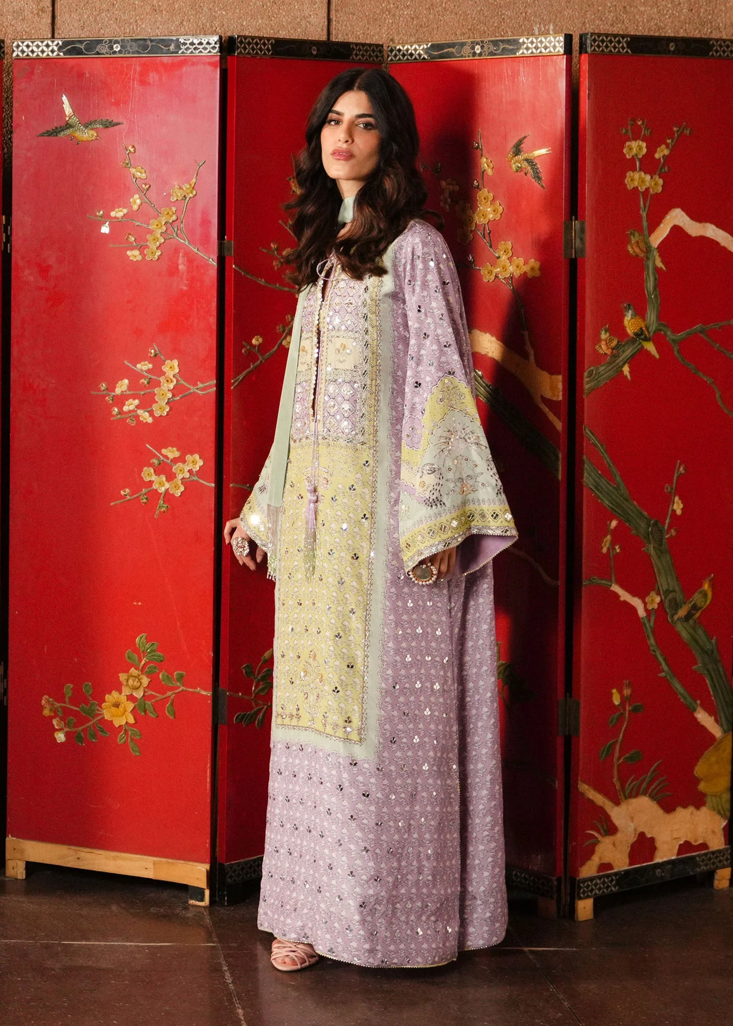 Jhilmil - Lilac |  Eid Prints | CRIMSON