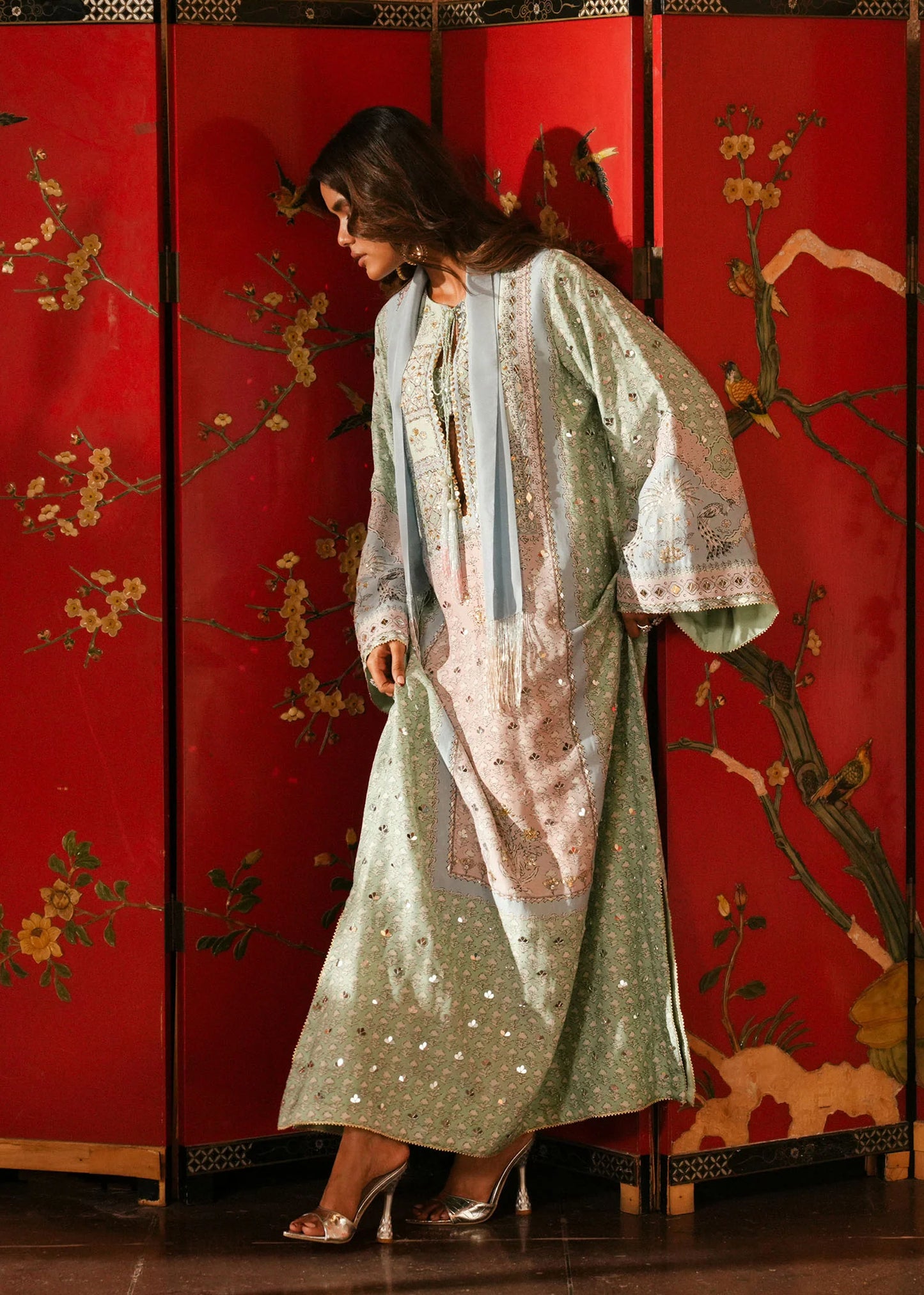 Jhilmil - Mint |  Eid Prints | CRIMSON