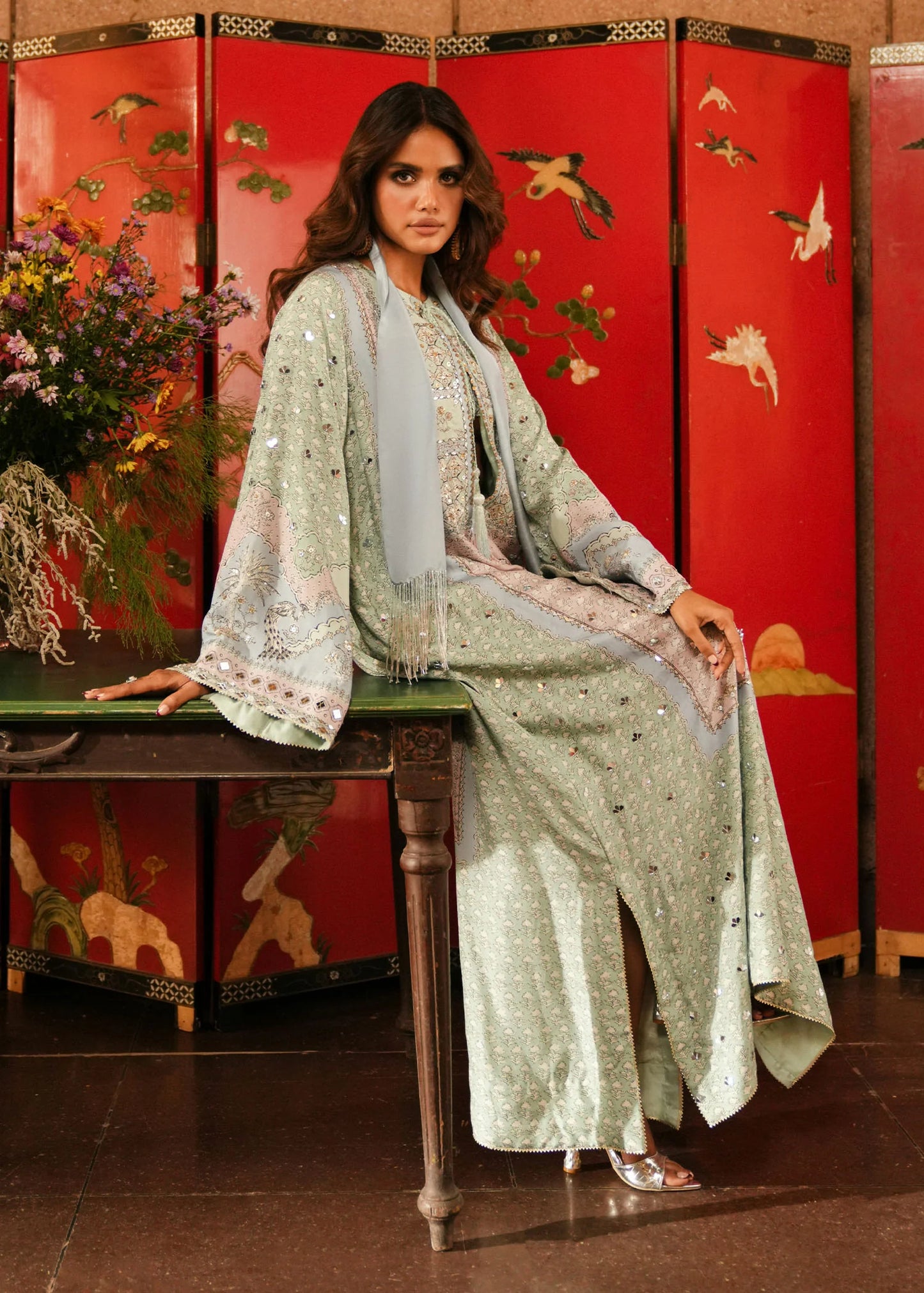 Jhilmil - Mint |  Eid Prints | CRIMSON