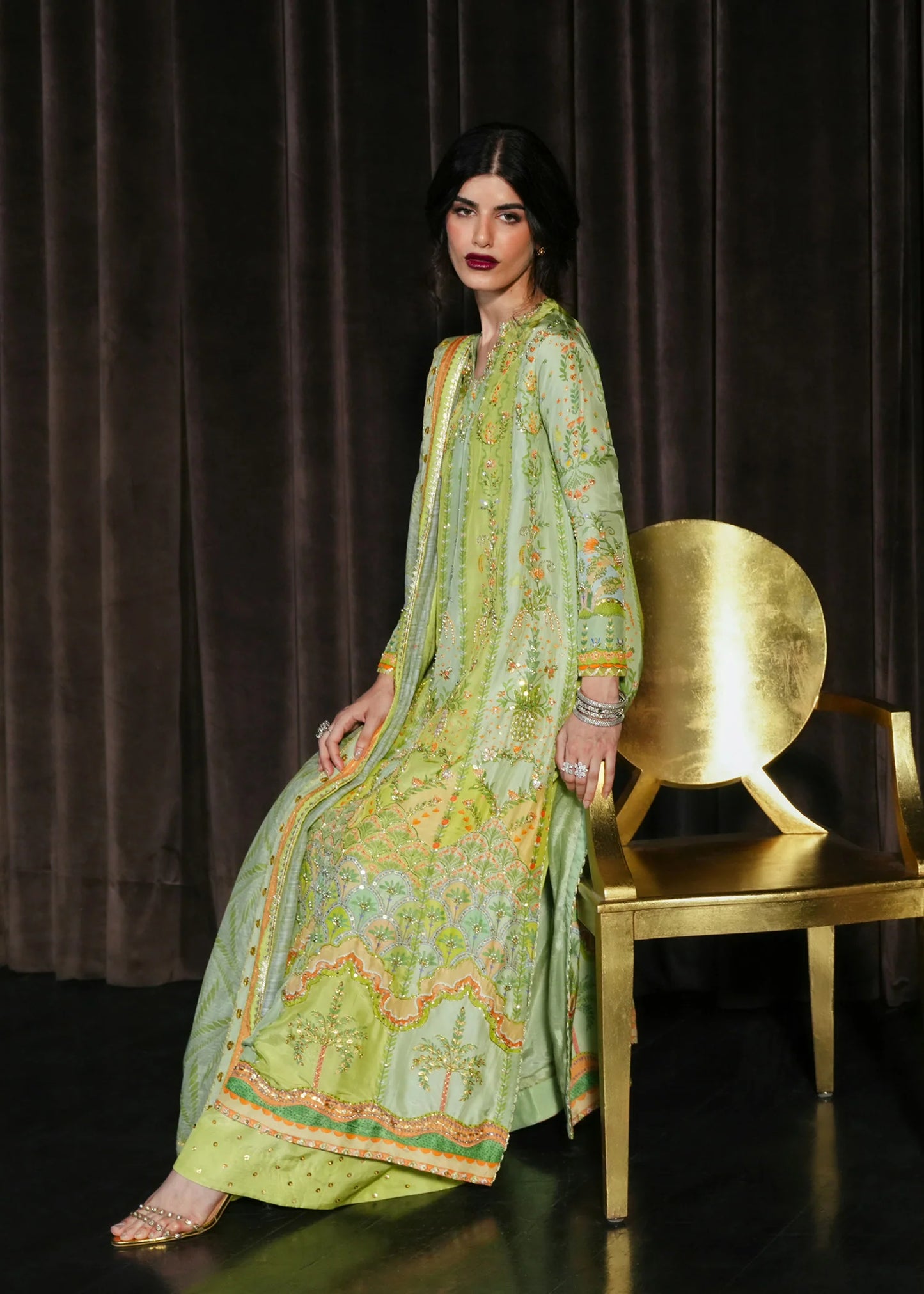 Rangralli - Lime |  Eid Prints | CRIMSON