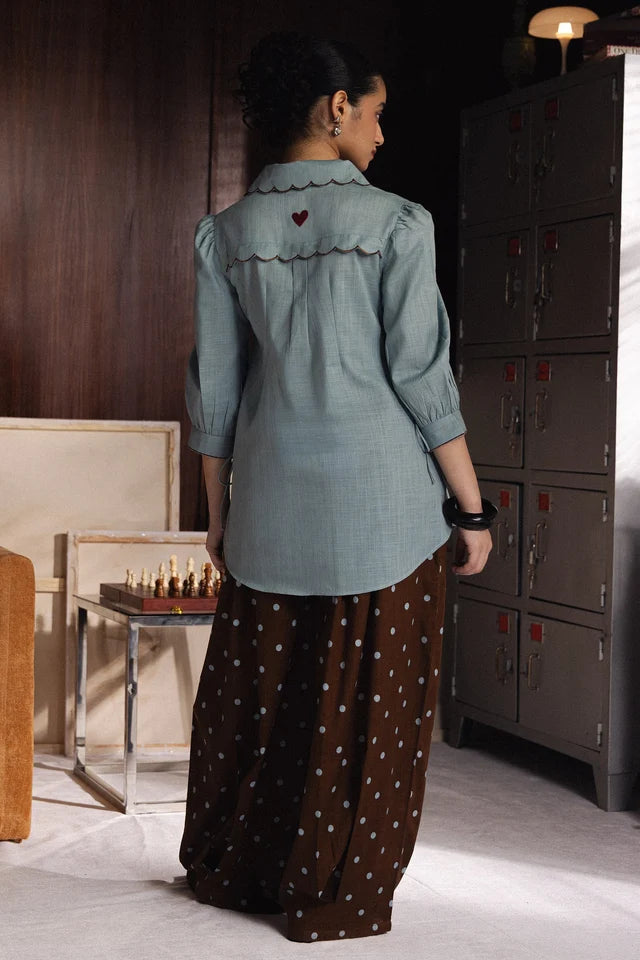 MARINE POLKA | New Arrivals | Love Coco By Zarashahjahan