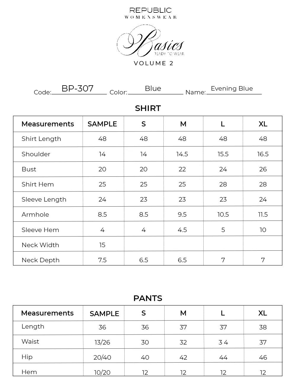 Sapphire Saga | Basics Vol 2 '26 | Republic Womenswear