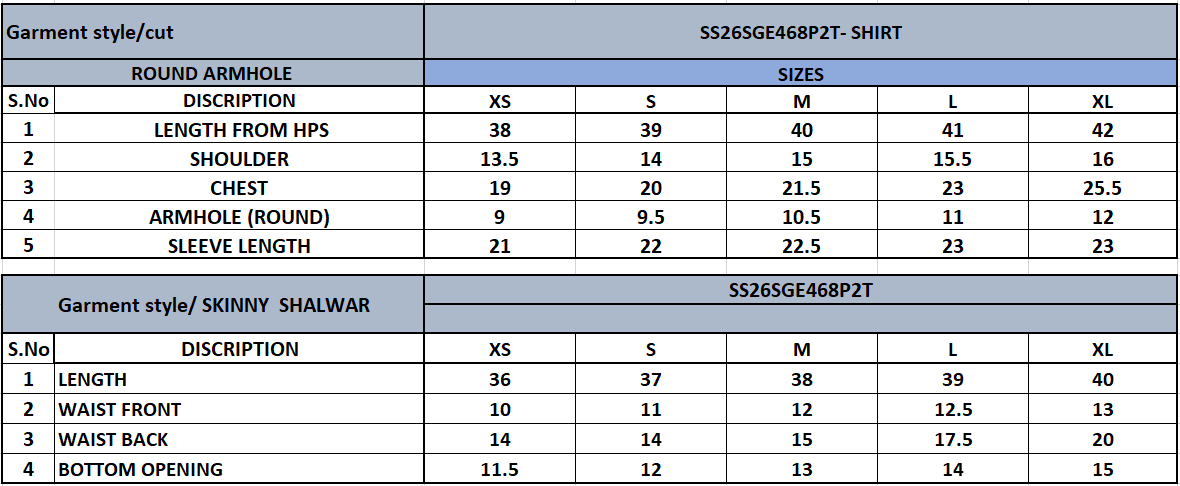 SS26SGE468P2T | New Arrivals | Sana Safinaz