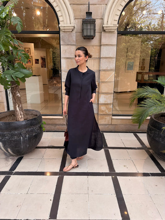 Charcoal Navy Lana Set | Sak Atelier