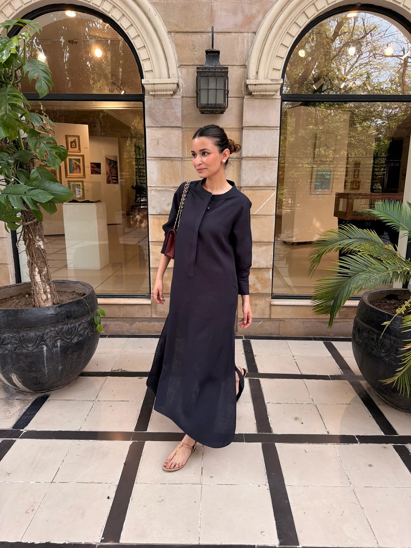 Charcoal Navy Lana Set | Sak Atelier