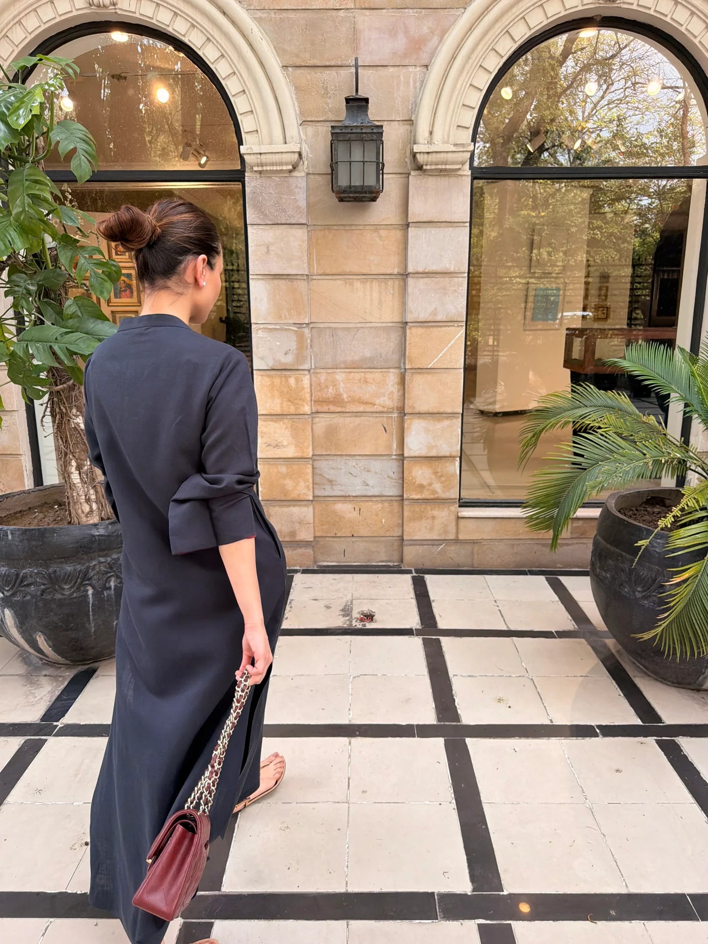 Charcoal Navy Lana Set | Sak Atelier