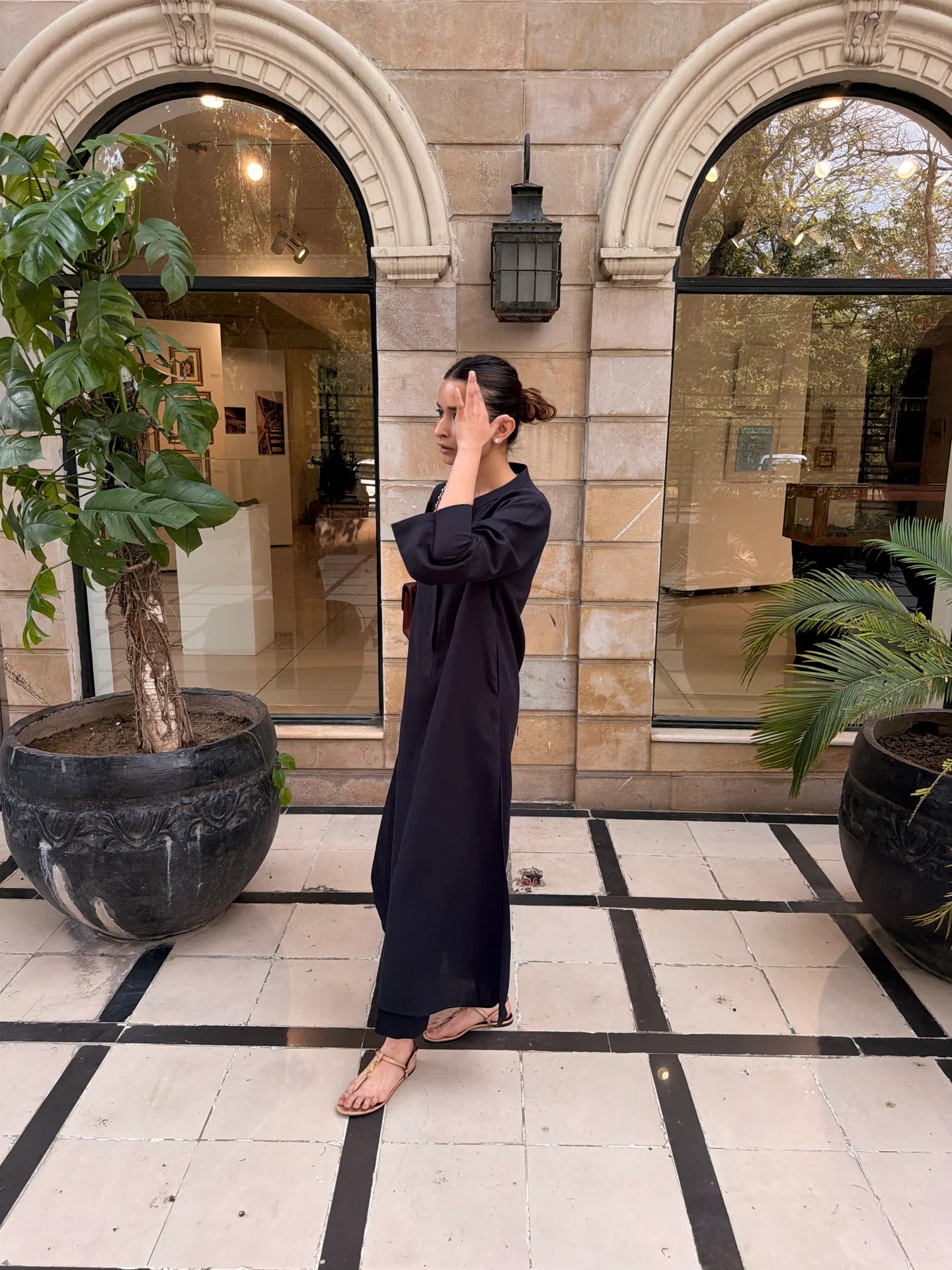 Charcoal Navy Lana Set | Sak Atelier