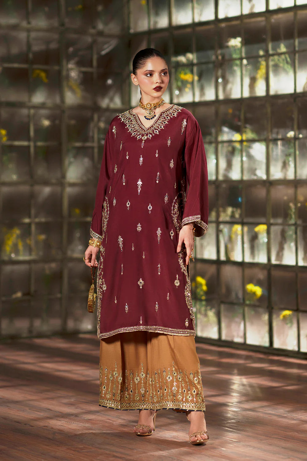 GRAPE WINE | E1111/104/304 | Women Boutique HS Drop- 02 | Ethnc
