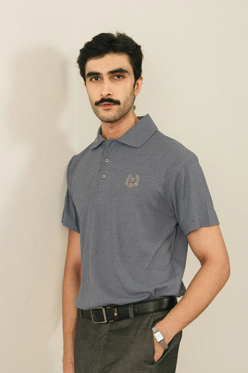Smoke Grey Polo Shirt | REPUBLIC MENSWEAR