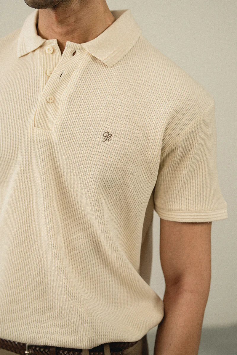 Cream Beige Polo Shirt | REPUBLIC MENSWEAR