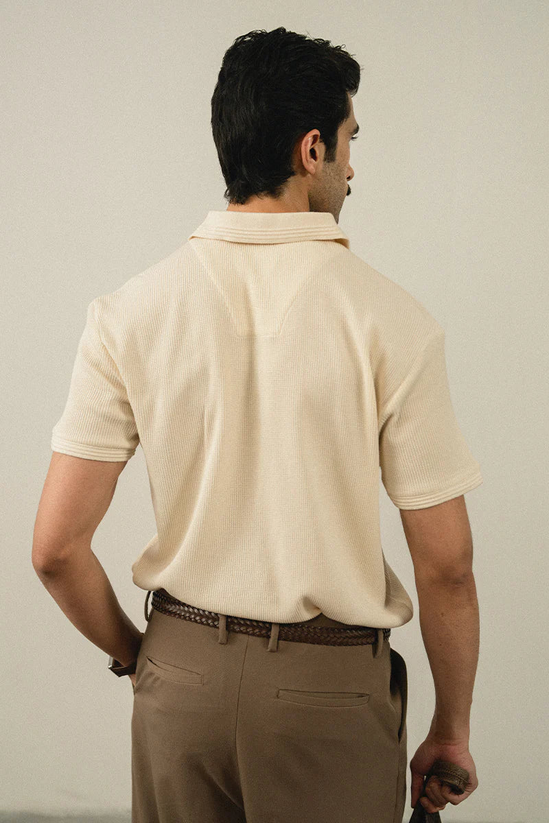 Cream Beige Polo Shirt | REPUBLIC MENSWEAR