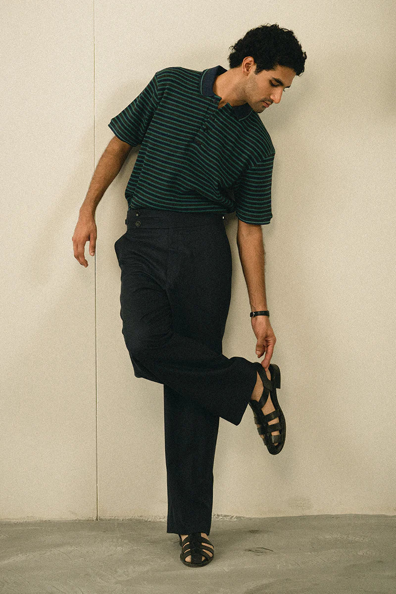 Green Striped Polo Shirt | REPUBLIC MENSWEAR