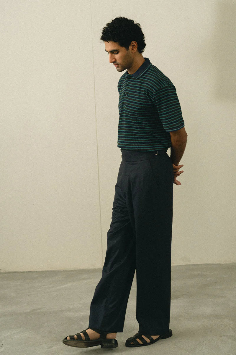 Green Striped Polo Shirt | REPUBLIC MENSWEAR