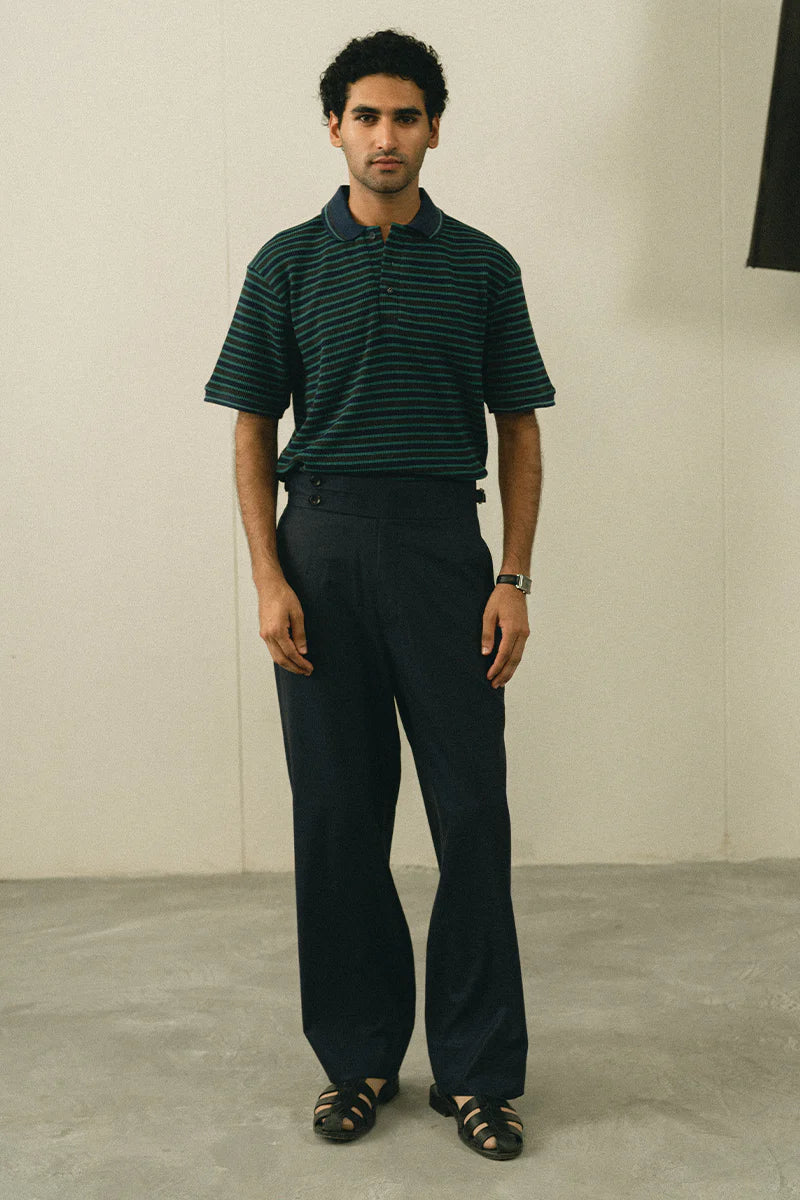 Green Striped Polo Shirt | REPUBLIC MENSWEAR
