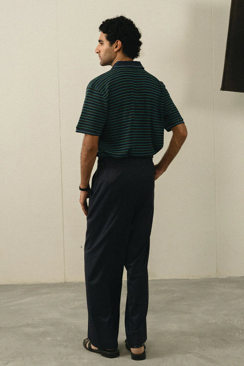 Green Striped Polo Shirt | REPUBLIC MENSWEAR