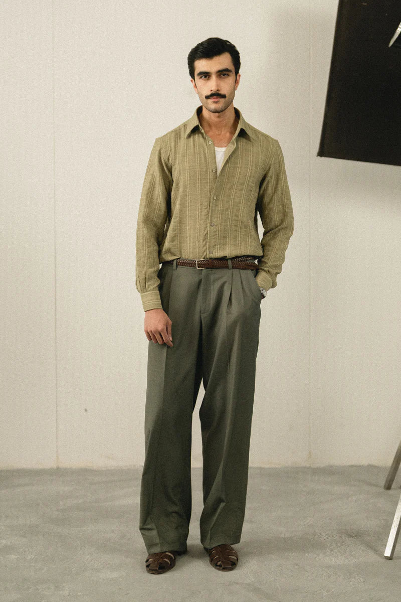 Olive Green Casual Shirt | REPUBLIC MENSWEAR