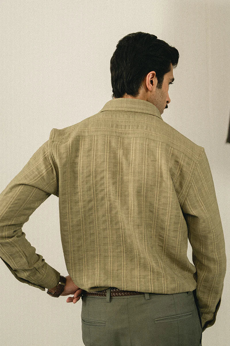 Olive Green Casual Shirt | REPUBLIC MENSWEAR