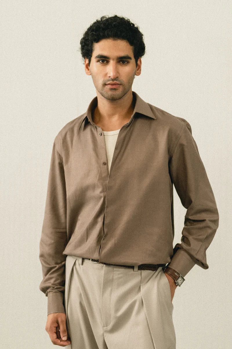 Sand Brown Casual Shirt | REPUBLIC MENSWEAR