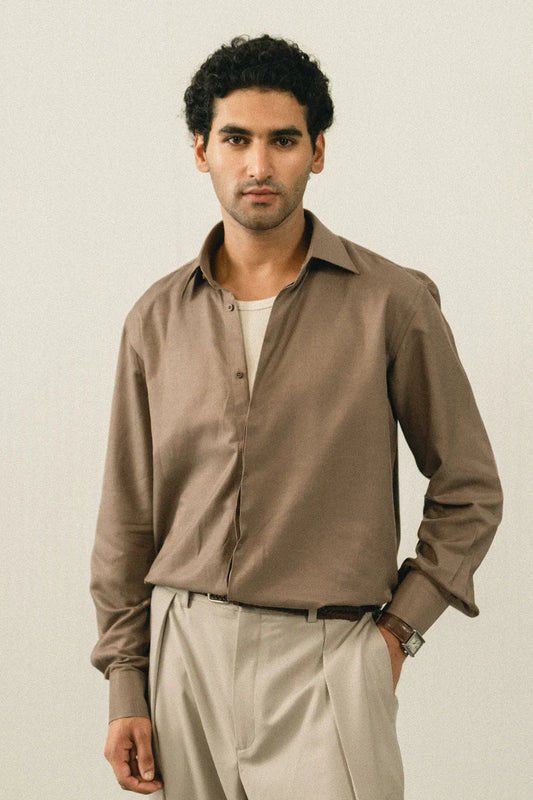 Sand Brown Casual Shirt | REPUBLIC MENSWEAR