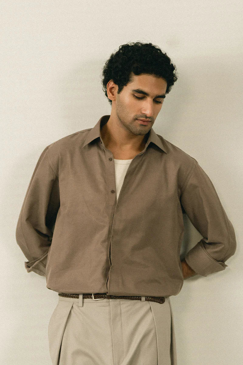 Sand Brown Casual Shirt | REPUBLIC MENSWEAR
