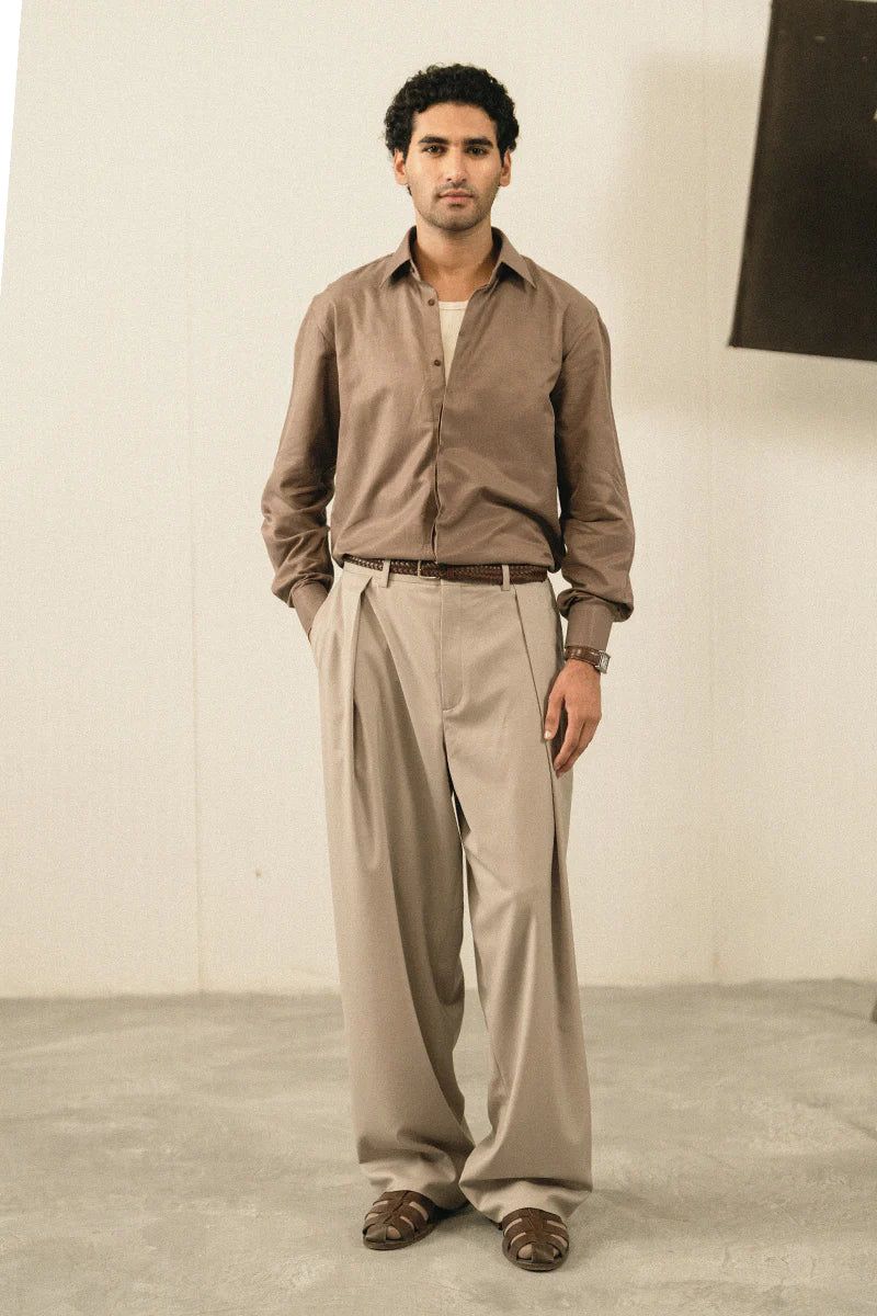 Sand Brown Casual Shirt | REPUBLIC MENSWEAR