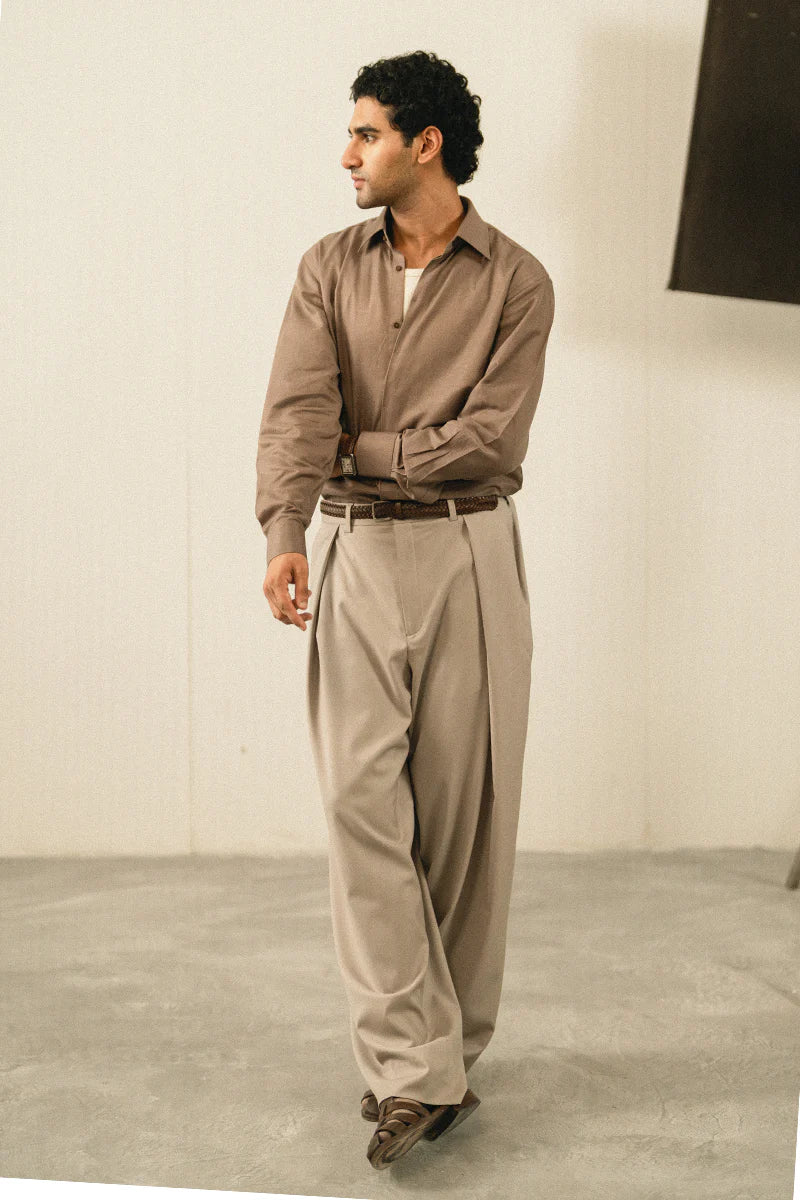 Sand Brown Casual Shirt | REPUBLIC MENSWEAR