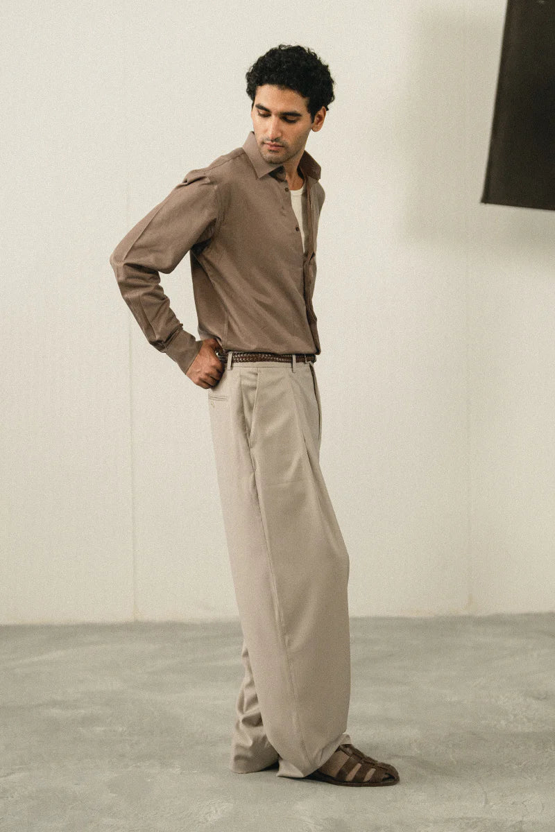Sand Brown Casual Shirt | REPUBLIC MENSWEAR