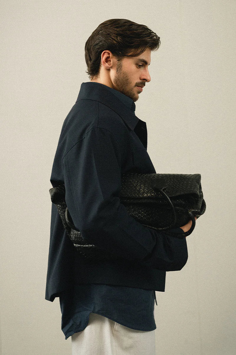 Navy Blue Linen Shirt | REPUBLIC MENSWEAR