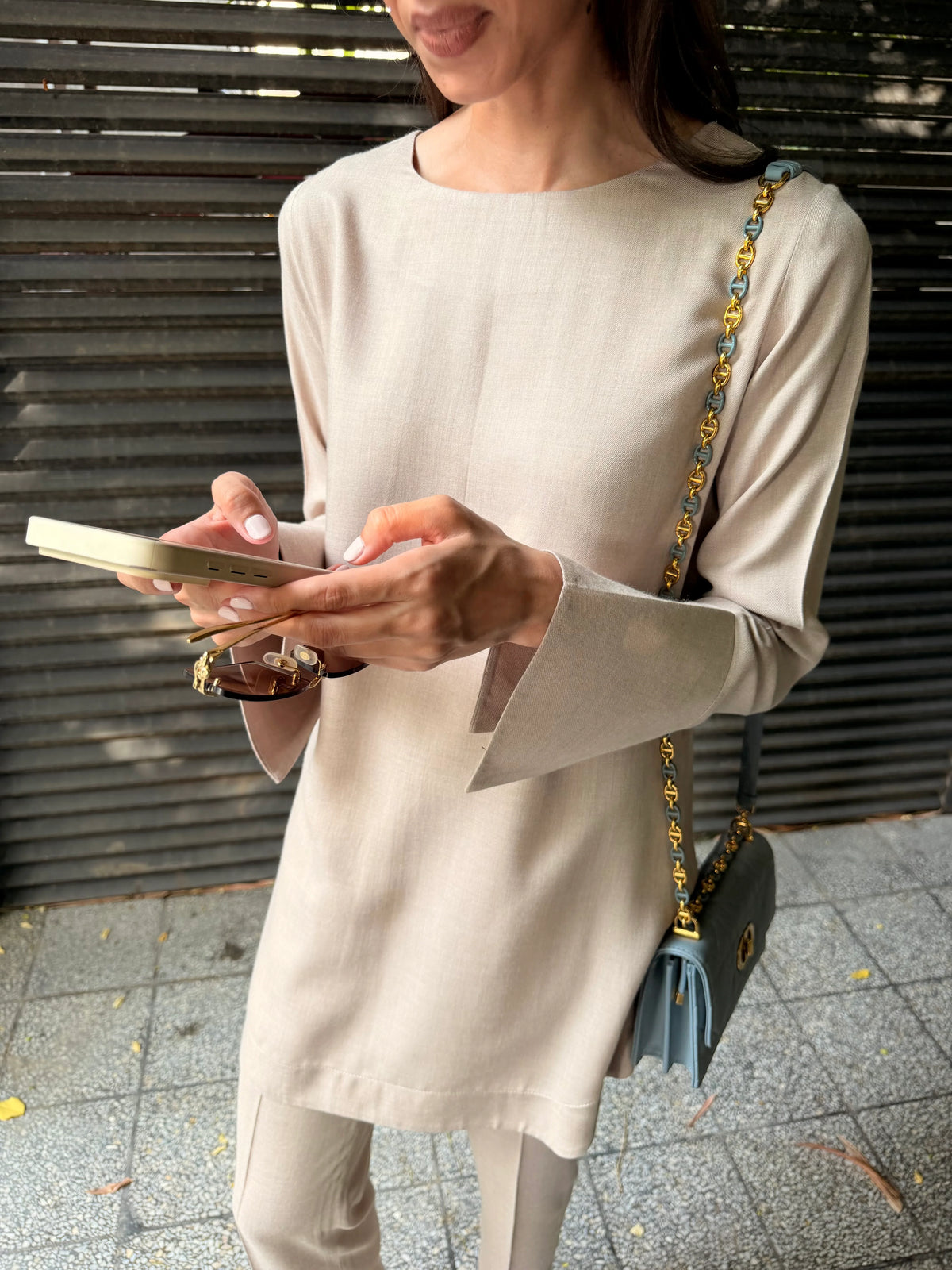 TOASTED ALMOND POWER TUNIC | NEW IN | SAK ATELIER
