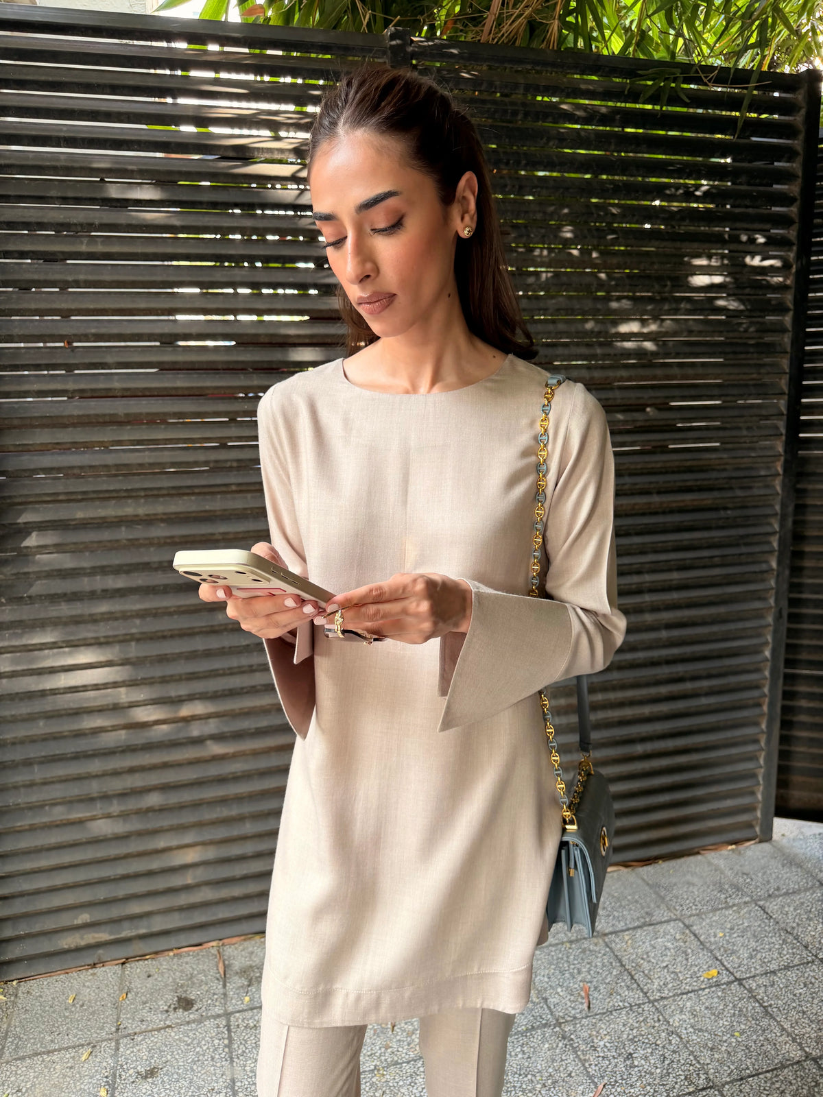 TOASTED ALMOND POWER TUNIC | NEW IN | SAK ATELIER