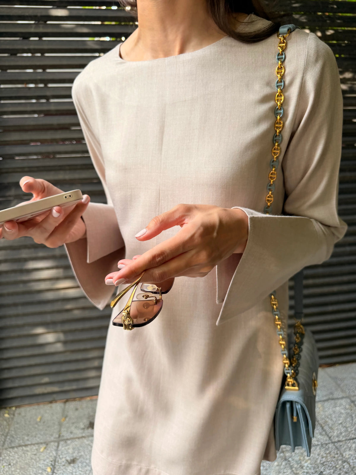 TOASTED ALMOND POWER TUNIC | NEW IN | SAK ATELIER