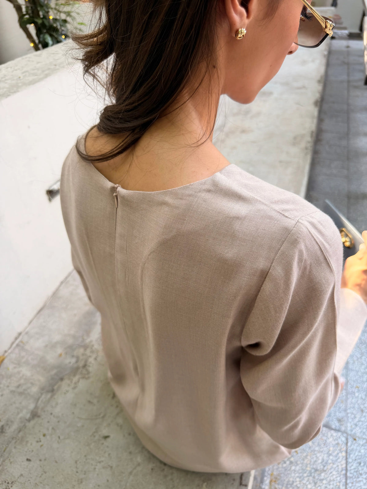 TOASTED ALMOND POWER TUNIC | NEW IN | SAK ATELIER
