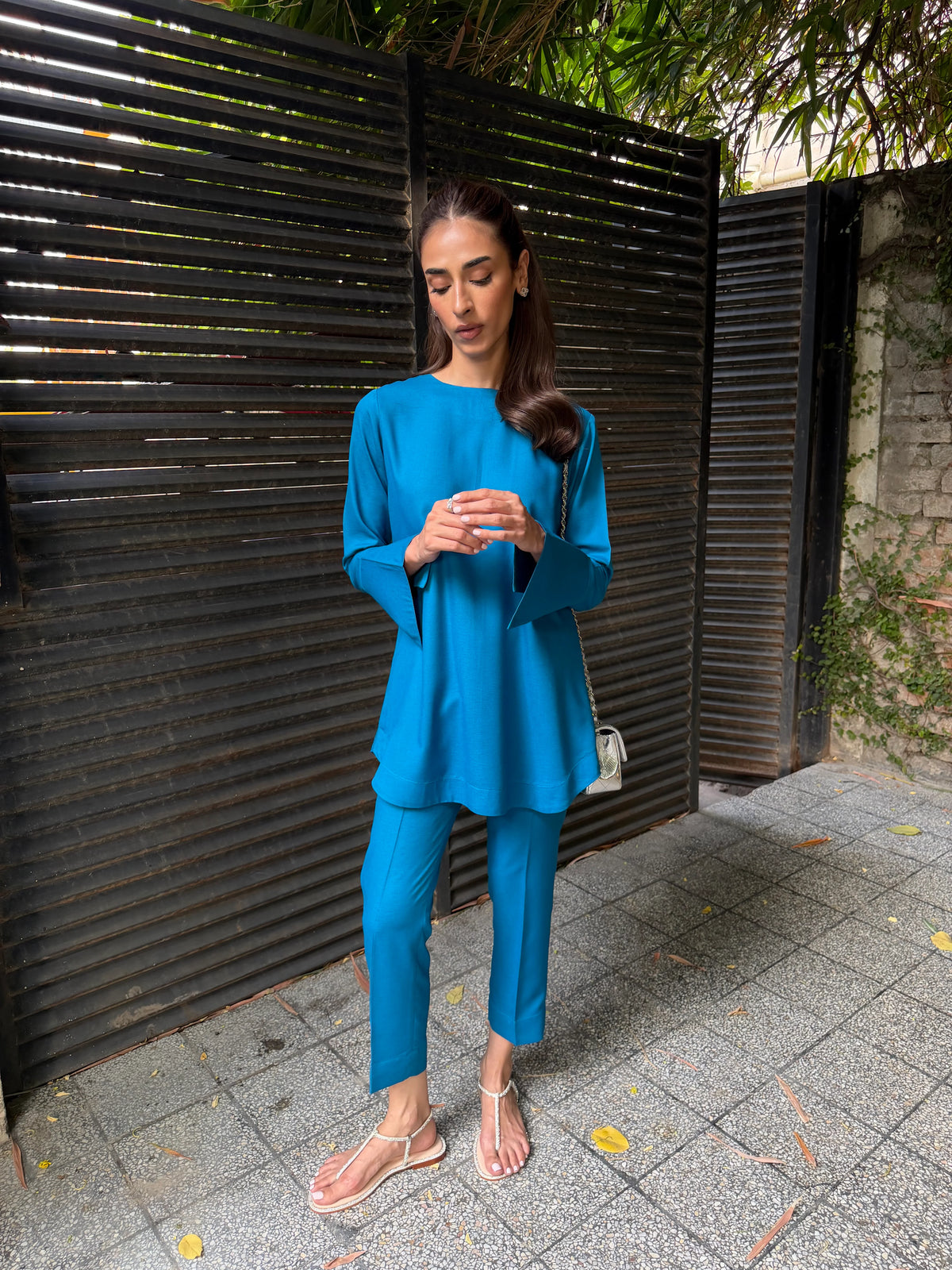 TEAL POWER TUNIC | NEW IN | SAK ATELIER