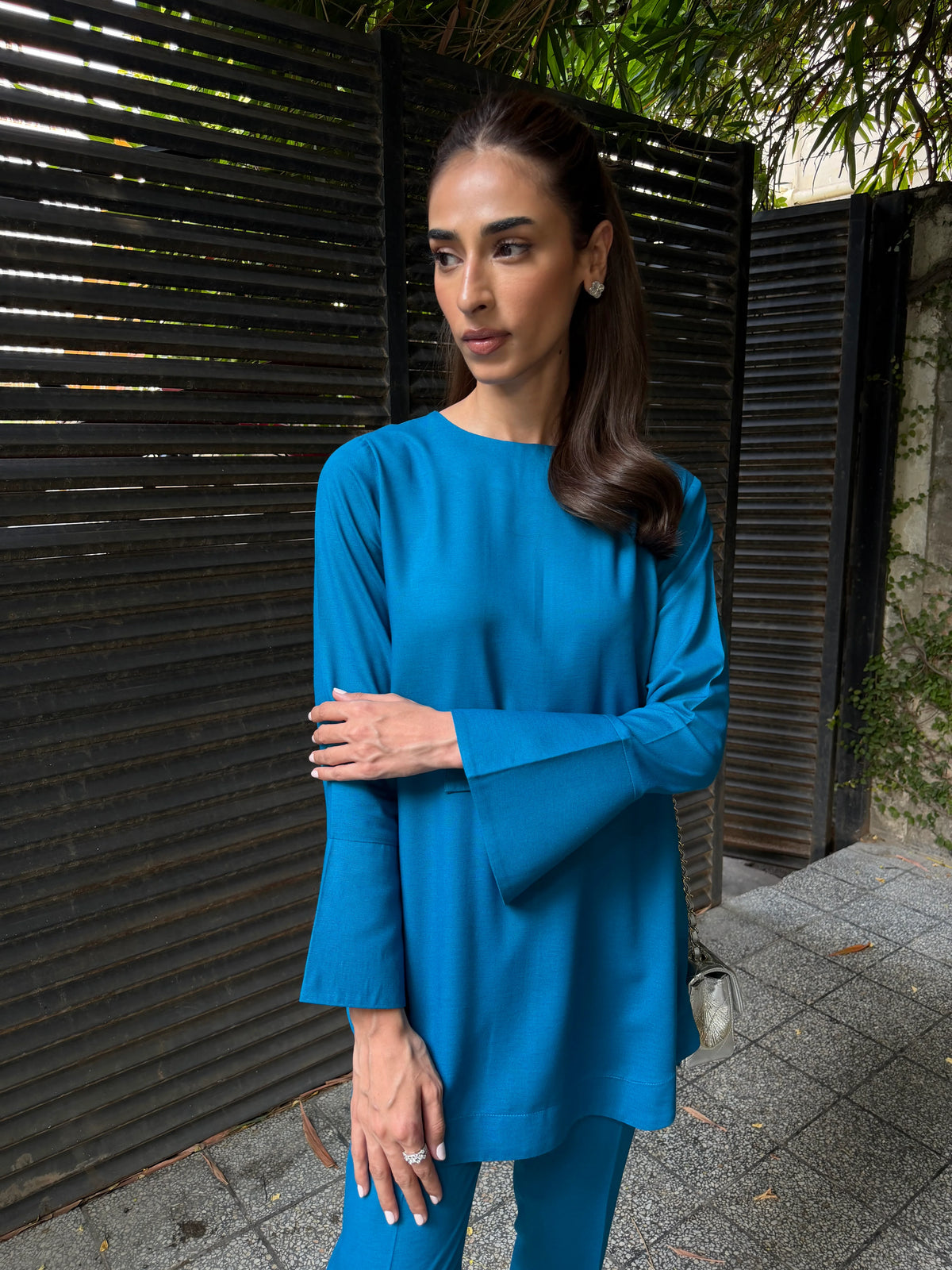 TEAL POWER TUNIC | NEW IN | SAK ATELIER