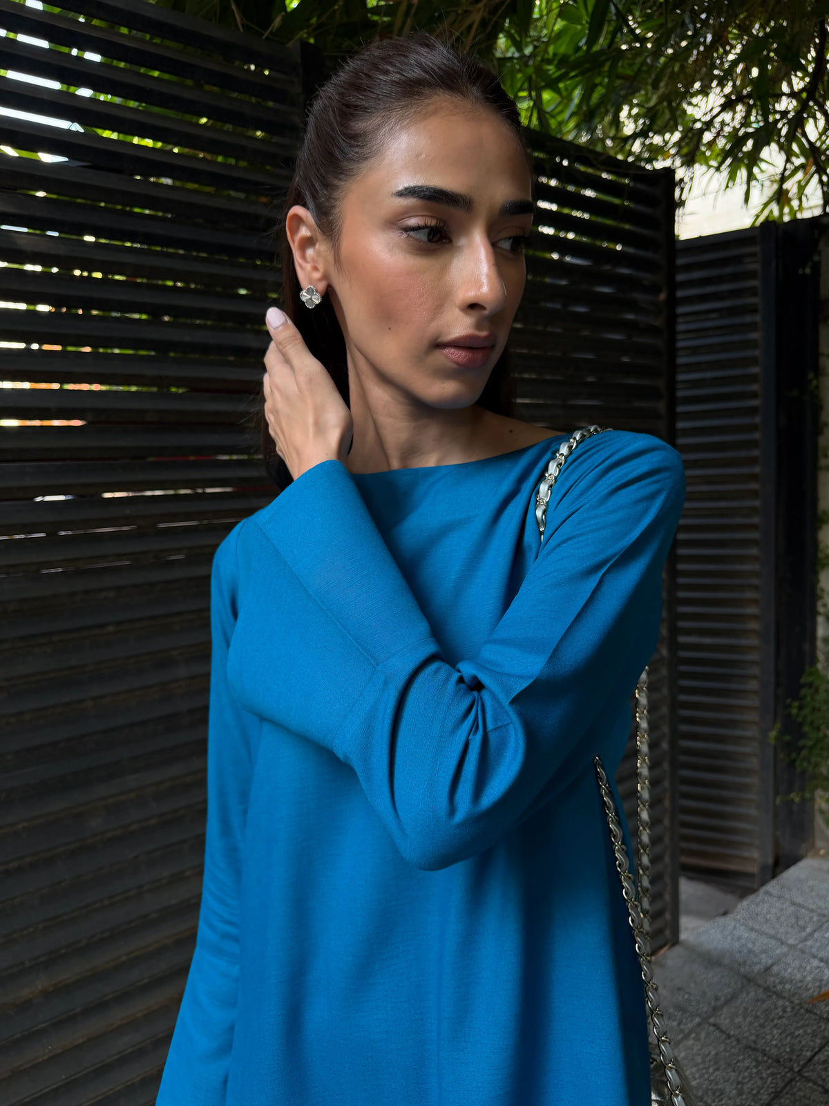 TEAL POWER TUNIC | NEW IN | SAK ATELIER