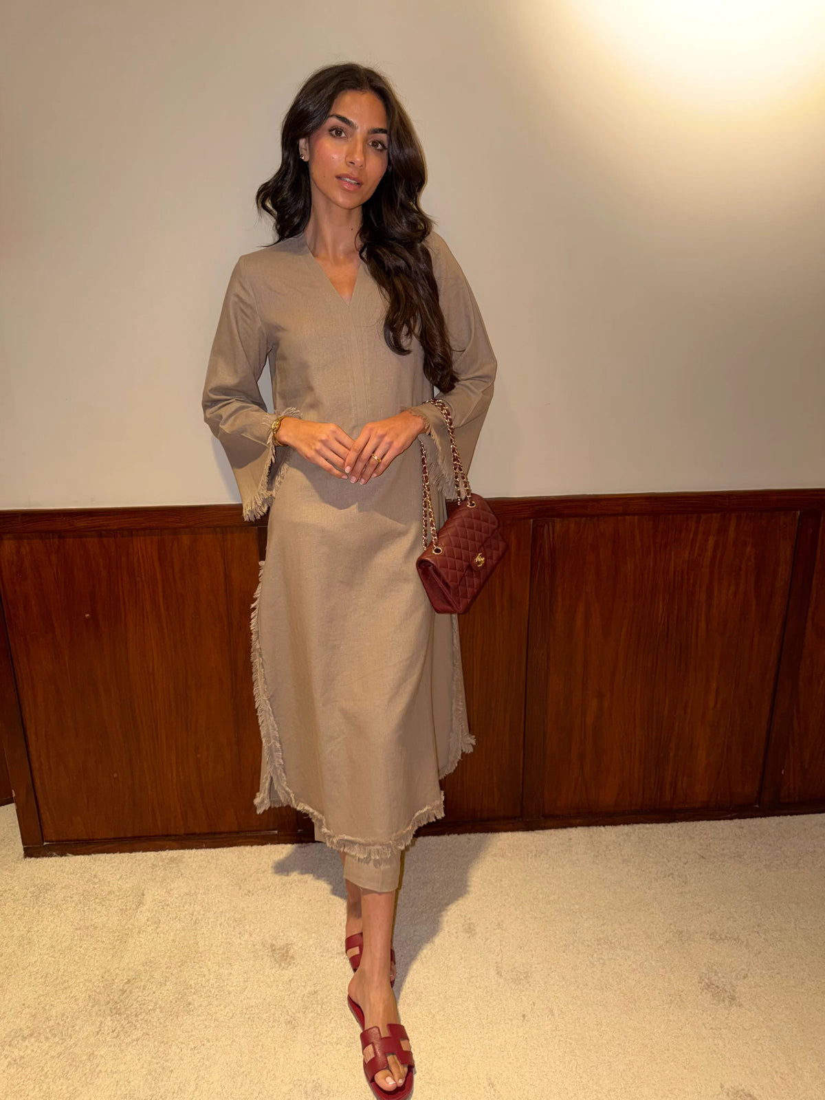 TAUPE DHAAGA SET | NEW IN | SAK ATELIER