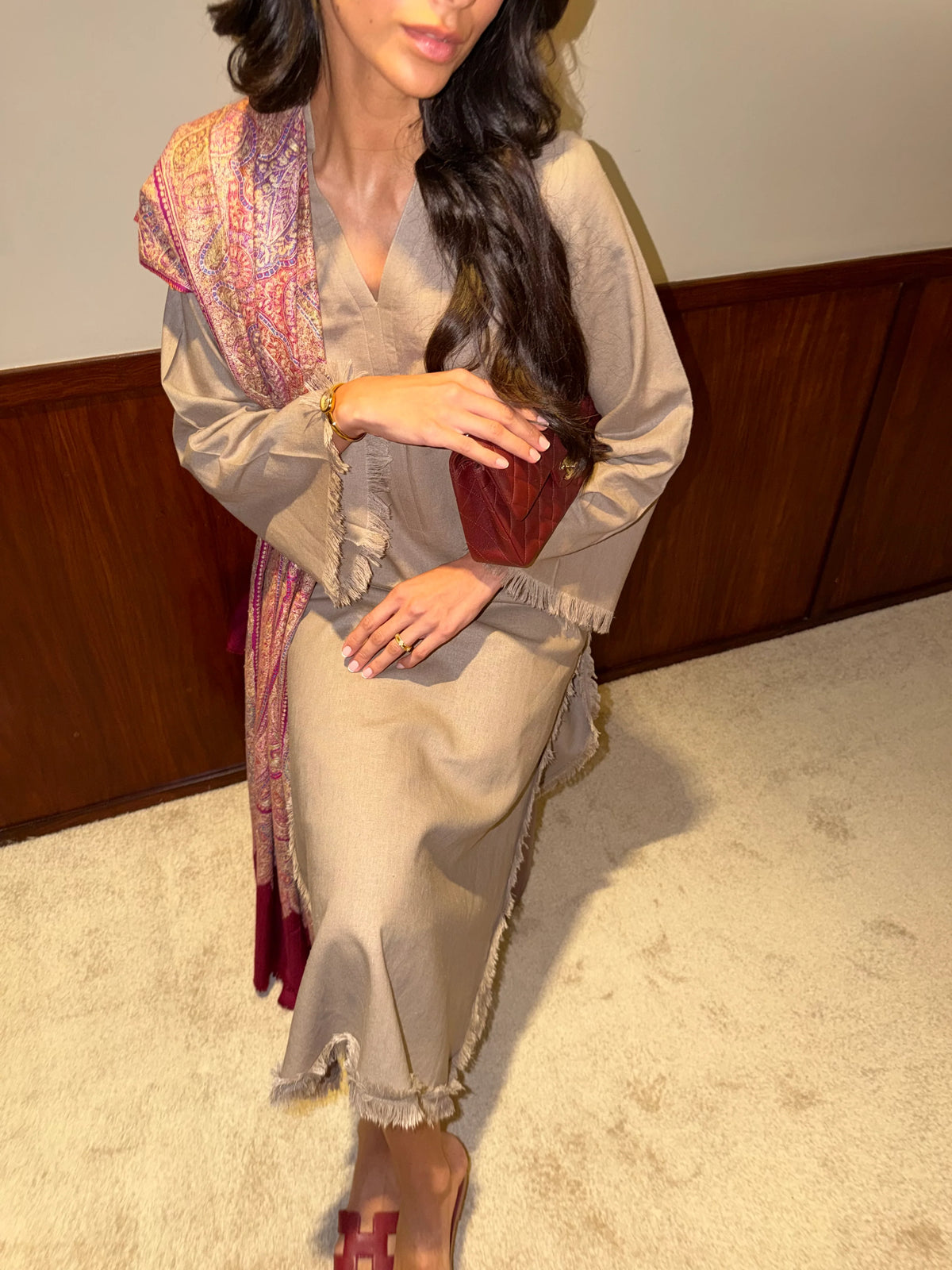 TAUPE DHAAGA SET | NEW IN | SAK ATELIER