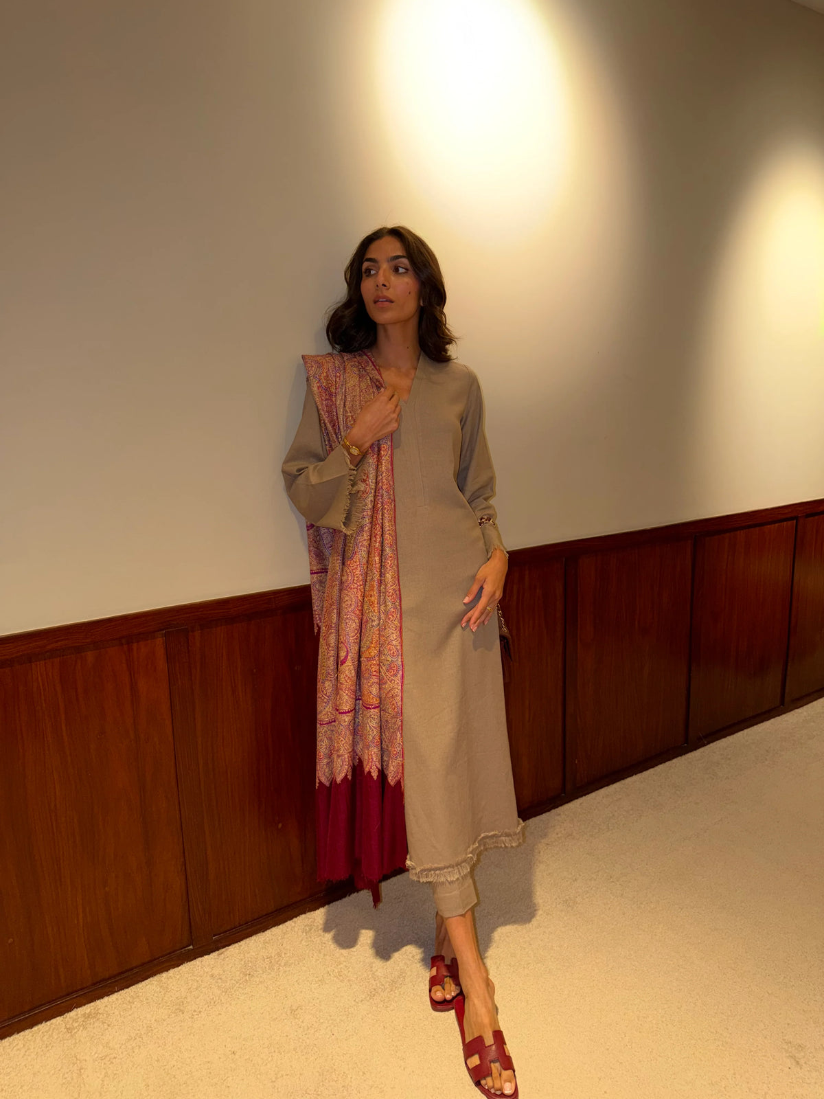 TAUPE DHAAGA SET | NEW IN | SAK ATELIER
