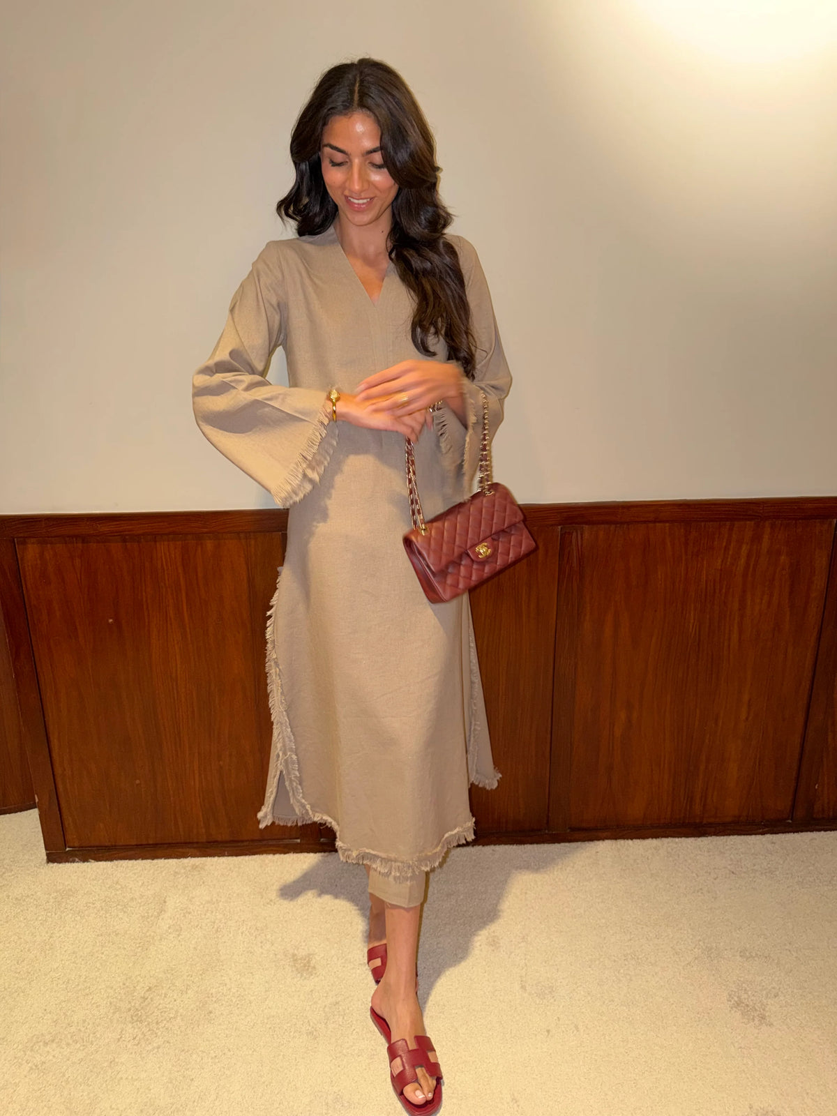 TAUPE DHAAGA SET | NEW IN | SAK ATELIER