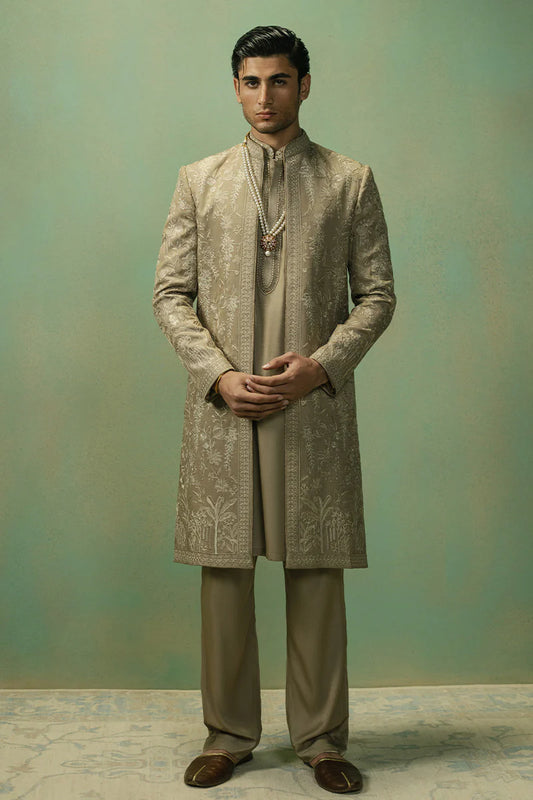 'Saud' Open Sherwani | REPUBLIC MENSWEAR